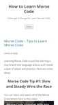 Mobile Screenshot of learnmorsecode.info
