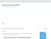 Tablet Screenshot of learnmorsecode.info